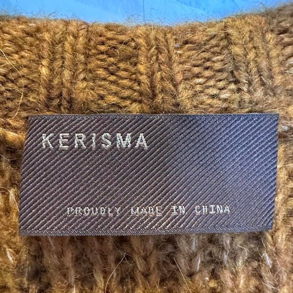 NWT Kerisma Rust Bisoux High Low Sleeveless Tunic Sweater Size S/M - Picture 6 of 8